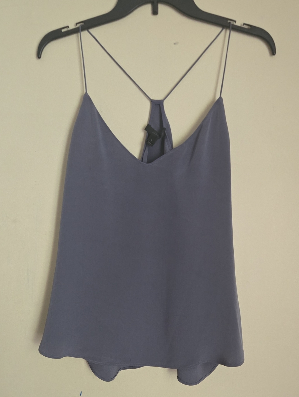 J. Crew 100% Silk Strappy Racerback Cami
